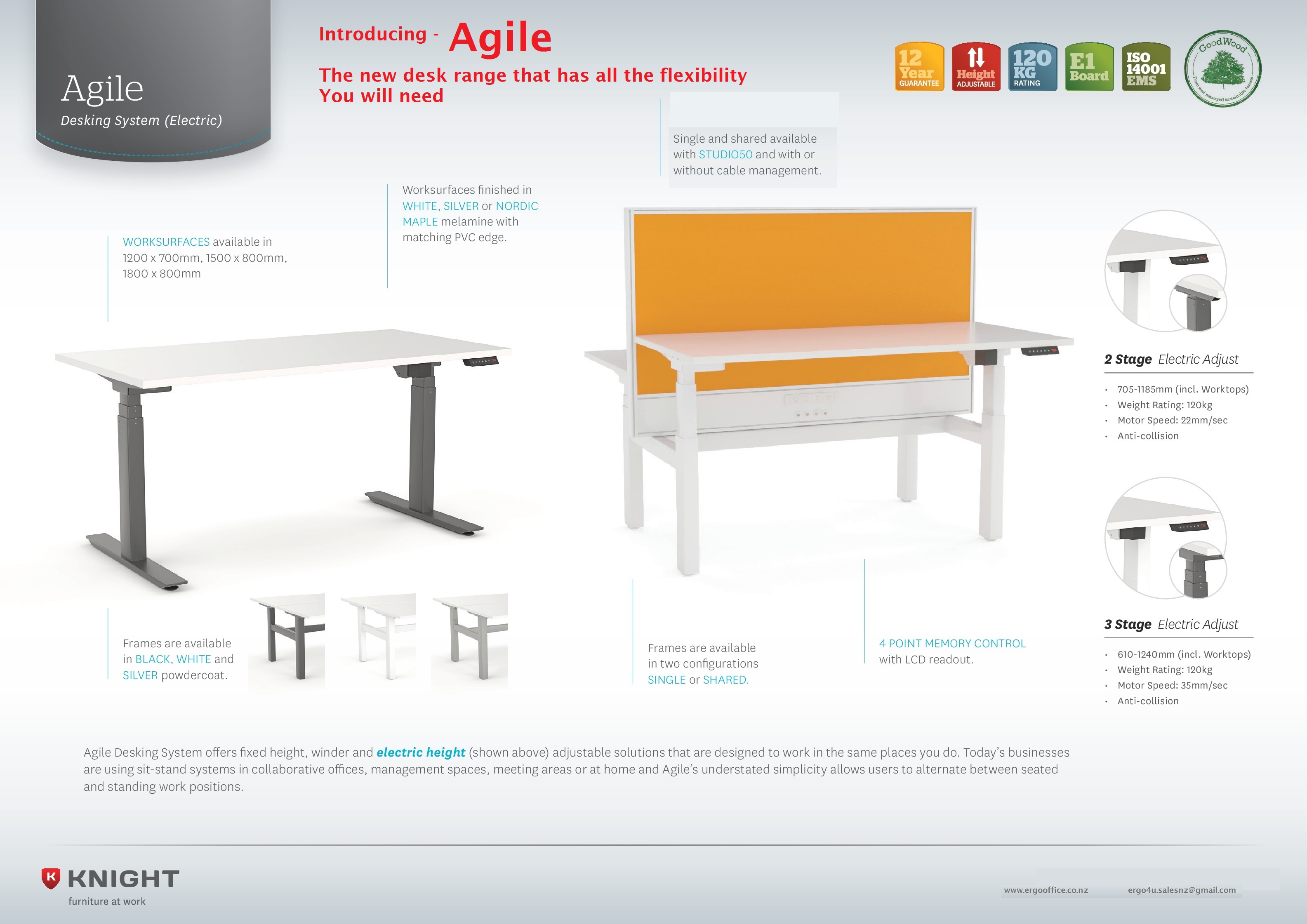 Agile ELECTRIC Spec Sheet