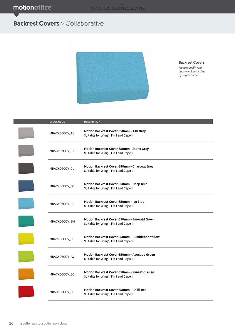 MotionOffice Product Selector  Ergo 17 E Page 26