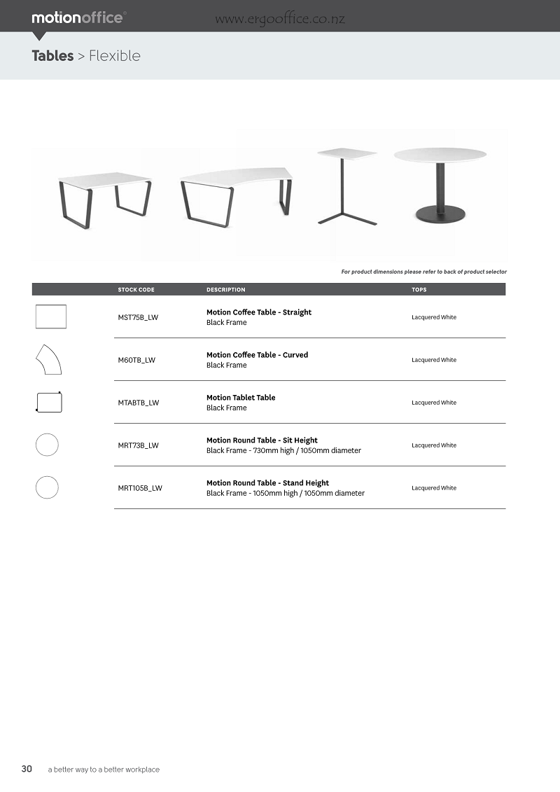 MotionOffice Product Selector  Ergo 17 E Page 30