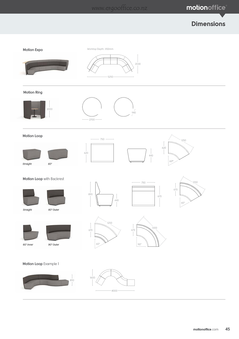 MotionOffice Product Selector  Ergo 17 E Page 45