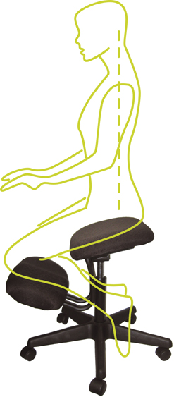 Knee Black seating position 542 120